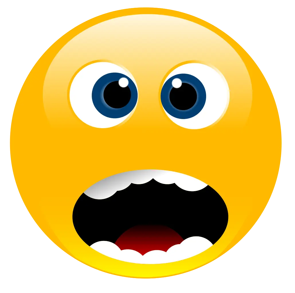 Shocked Emoji Face with Open Mouth
