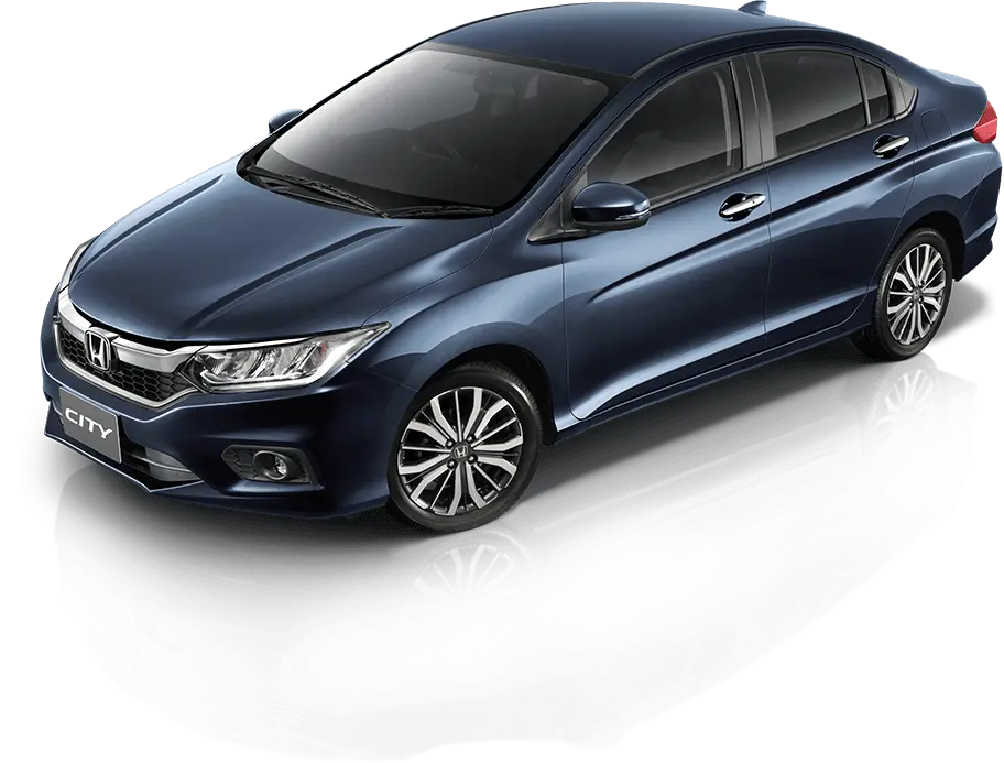 Blue Sedan Car