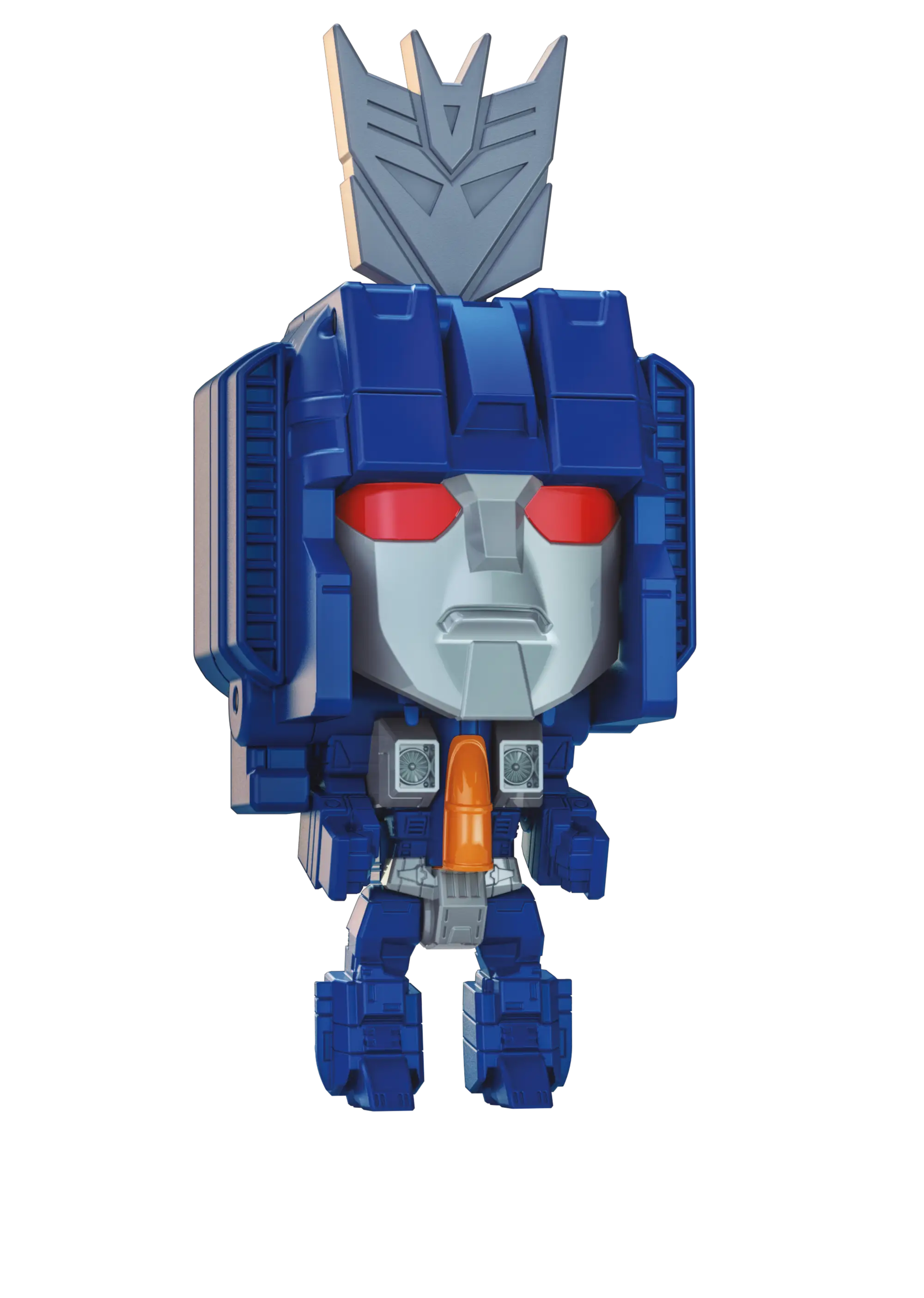 Blue Cartoon Robot Toy Figure for Kids and Collectors