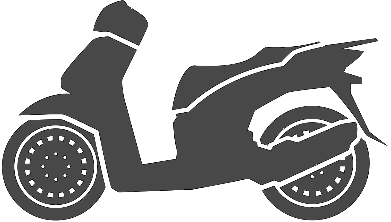Silhouette of a Scooter