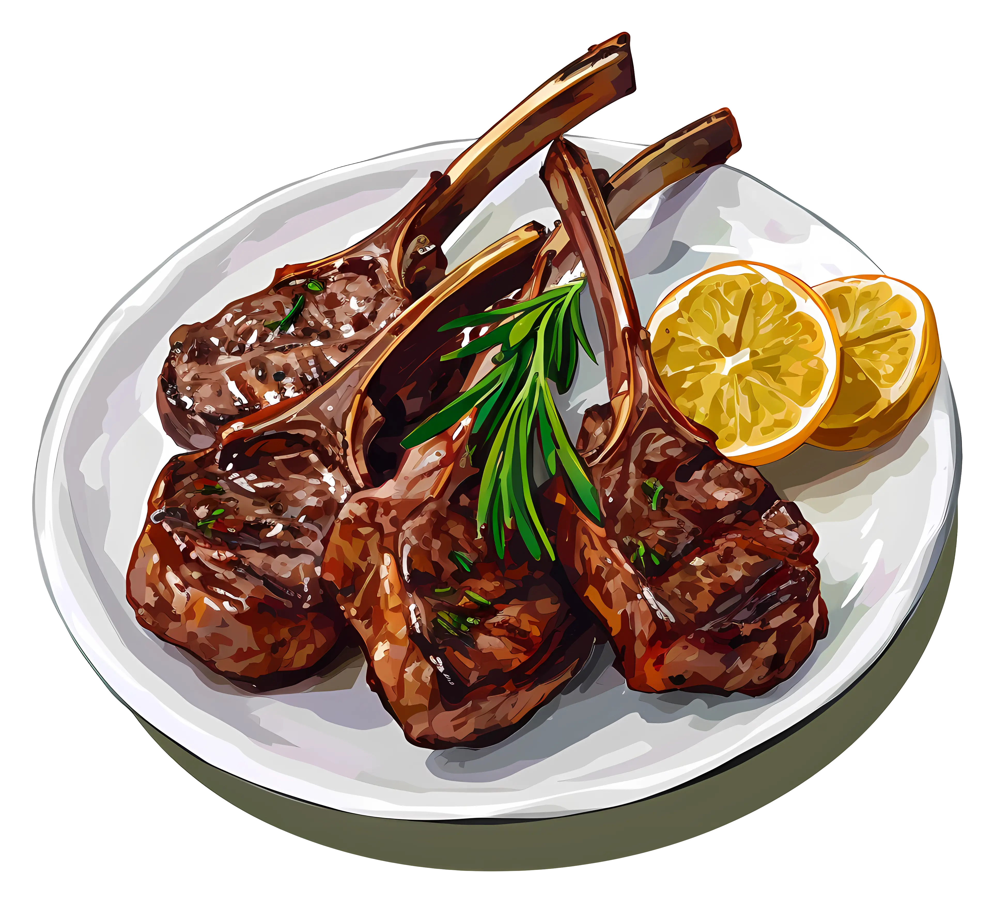 Grilled Lamb Chops with Lemon