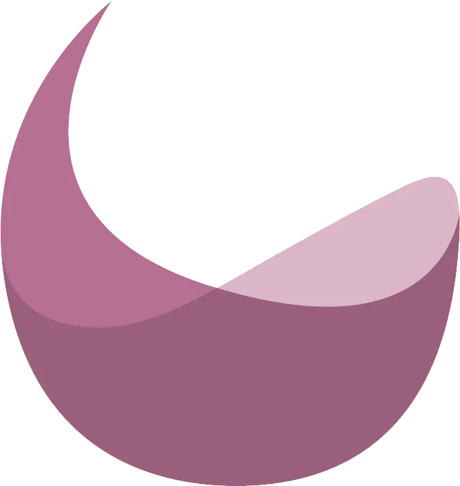 Purple Crescent Shape Design