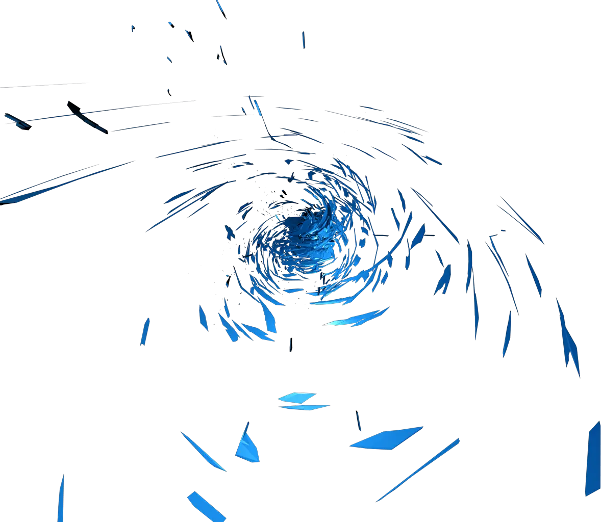 Dynamic Blue Swirl