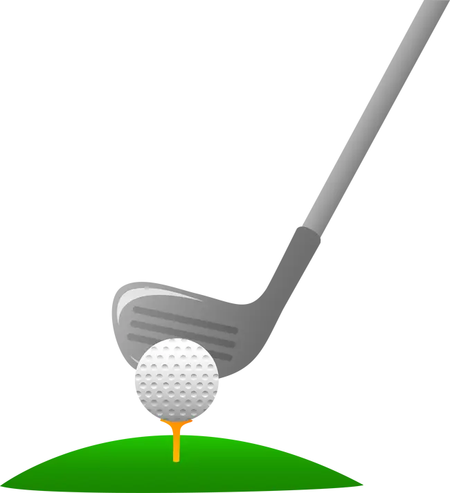 Golf Club and Ball Illustration