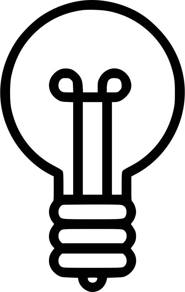 Minimalist Light Bulb Icon