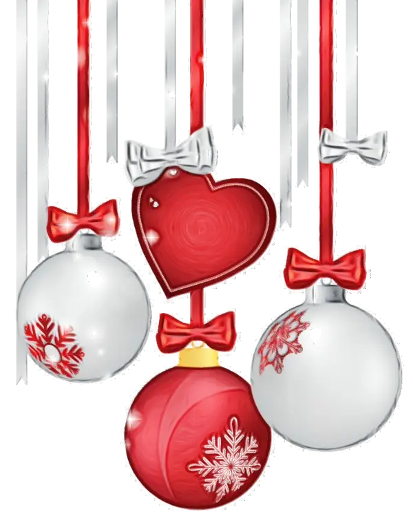 Christmas Ornaments with Ribbons