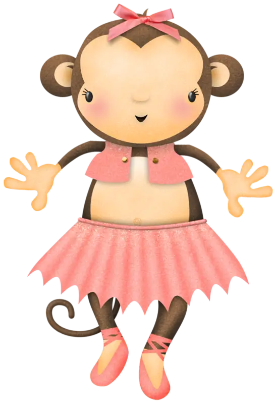 Ballerina Monkey Cartoon