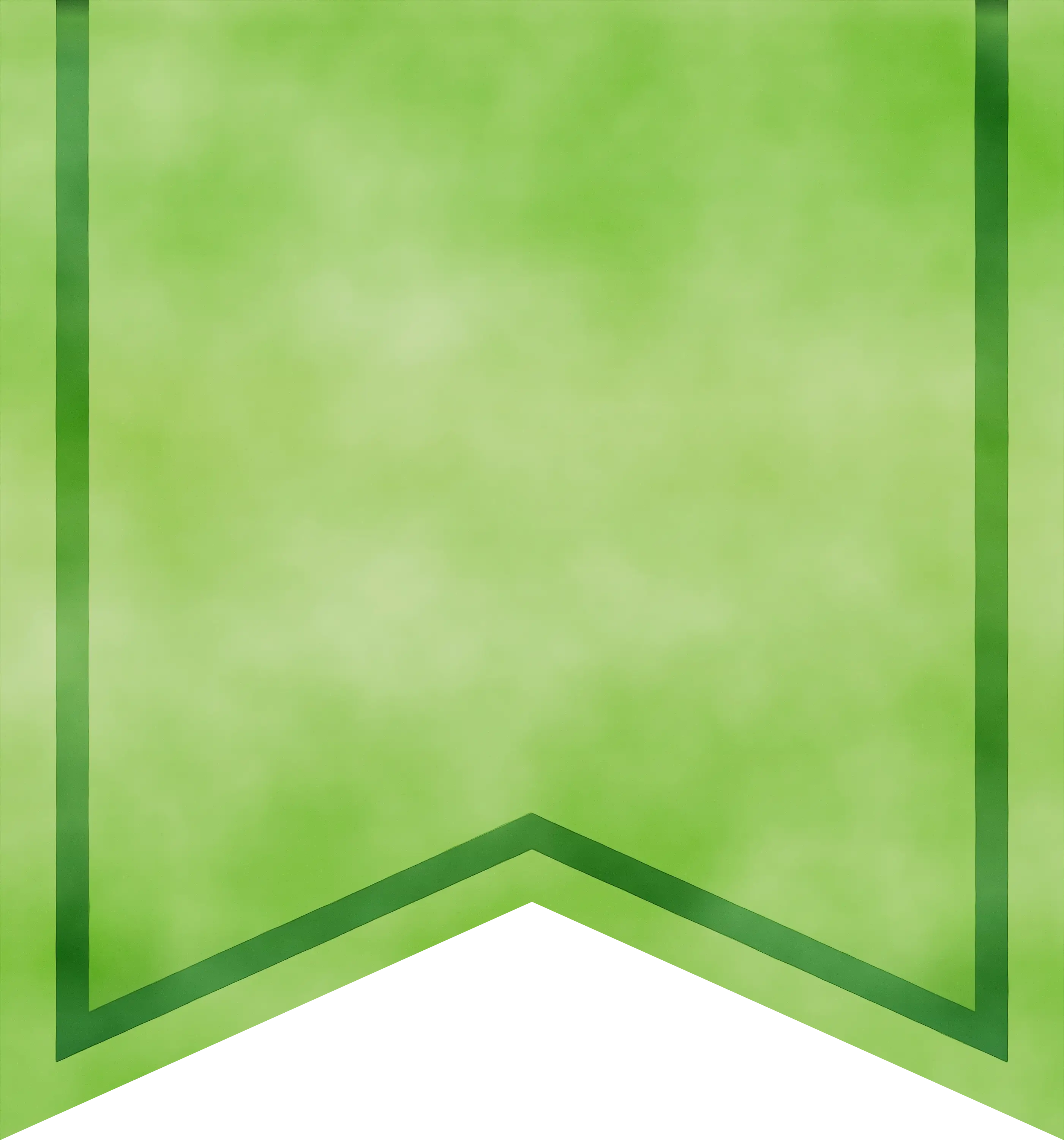 Green Decorative Ribbon Banner