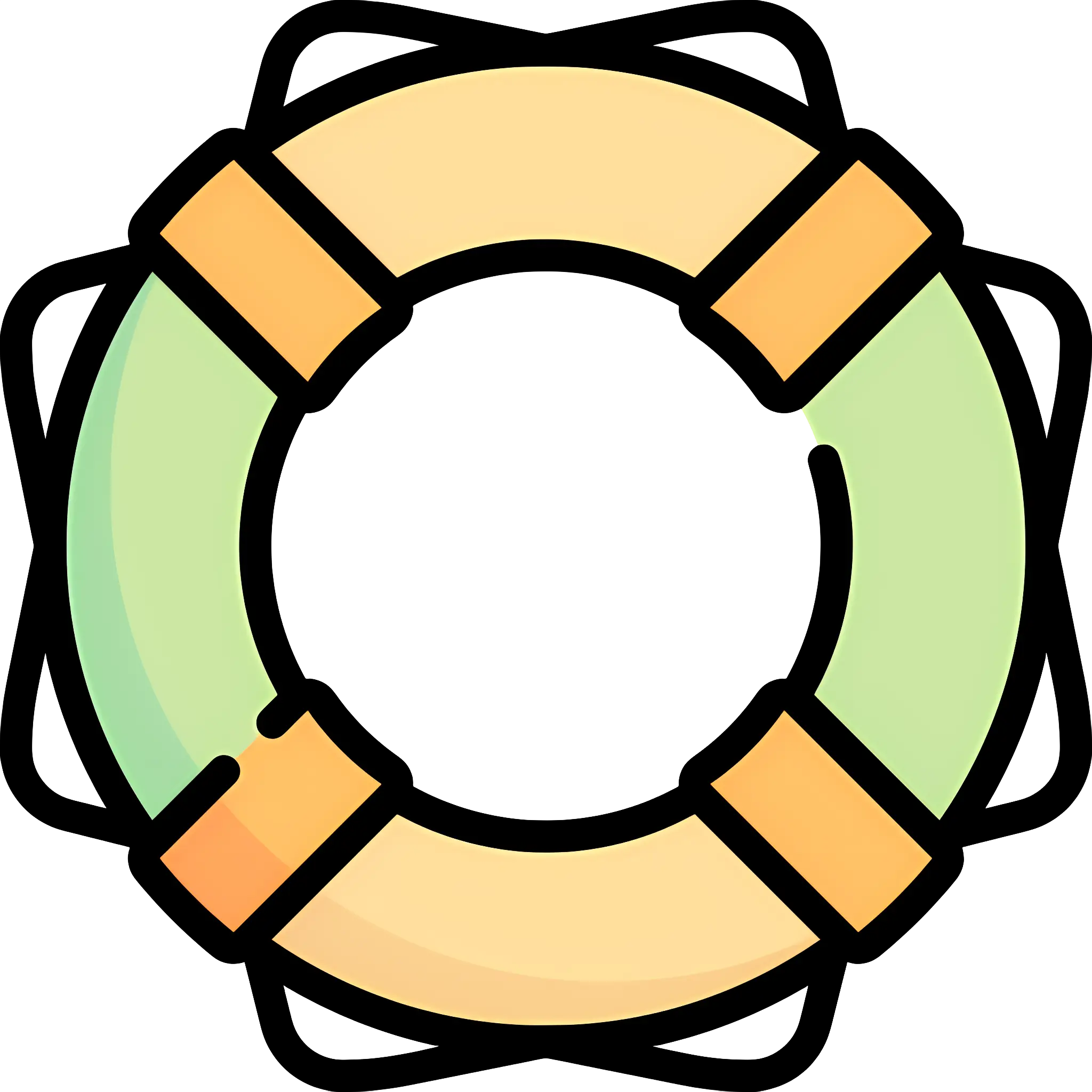 Lifebuoy Safety Illustration