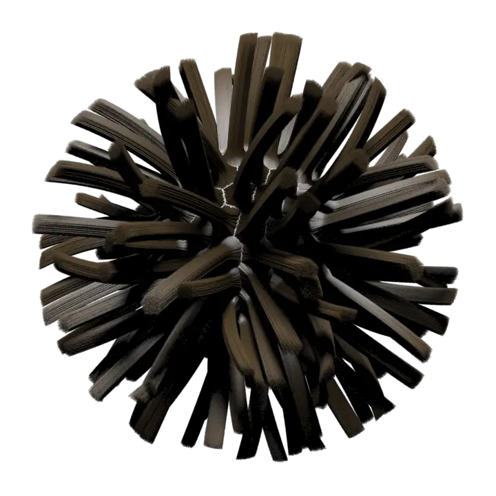 Spiky Black Abstract Shape