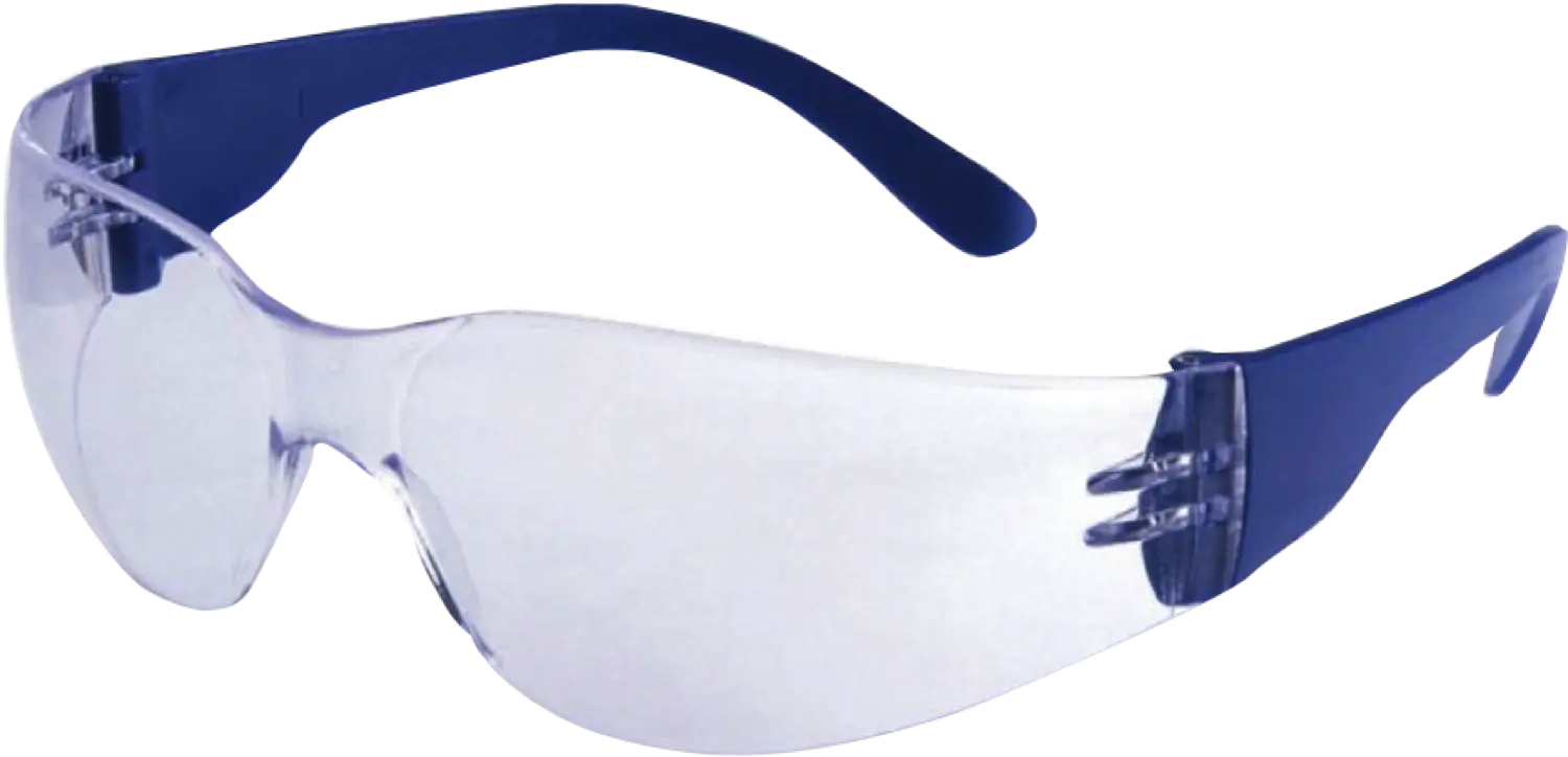 Durable Safety Glasses with Blue Frame