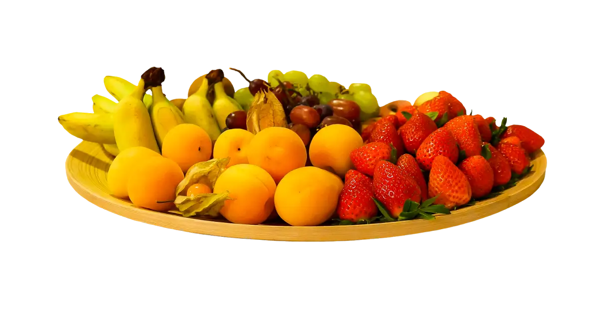 Assorted Fresh Fruits on Plate