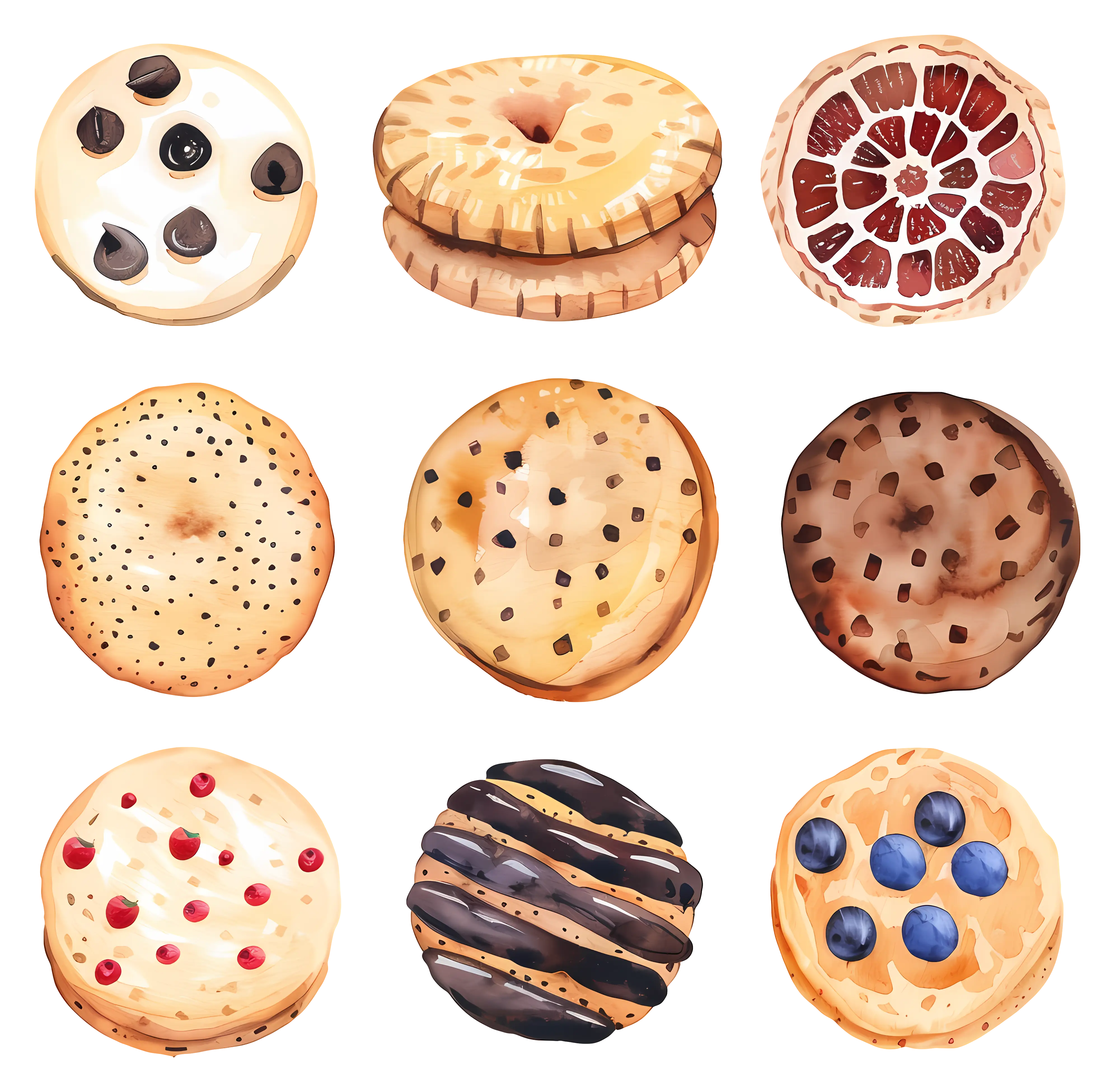 Assorted Cookies Illustration