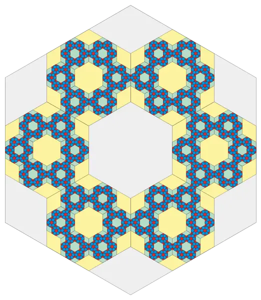 Colorful Geometric Hexagon Pattern