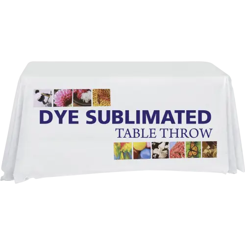 Dyed Sublimated Table Throw for Displays