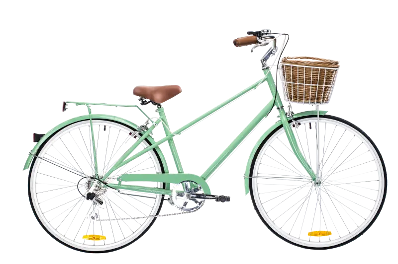 Mint Green Bicycle with Basket