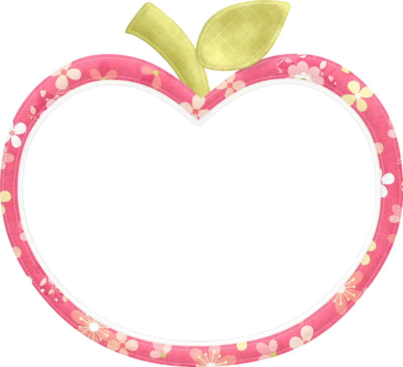 Cute Apple Frame Decoration
