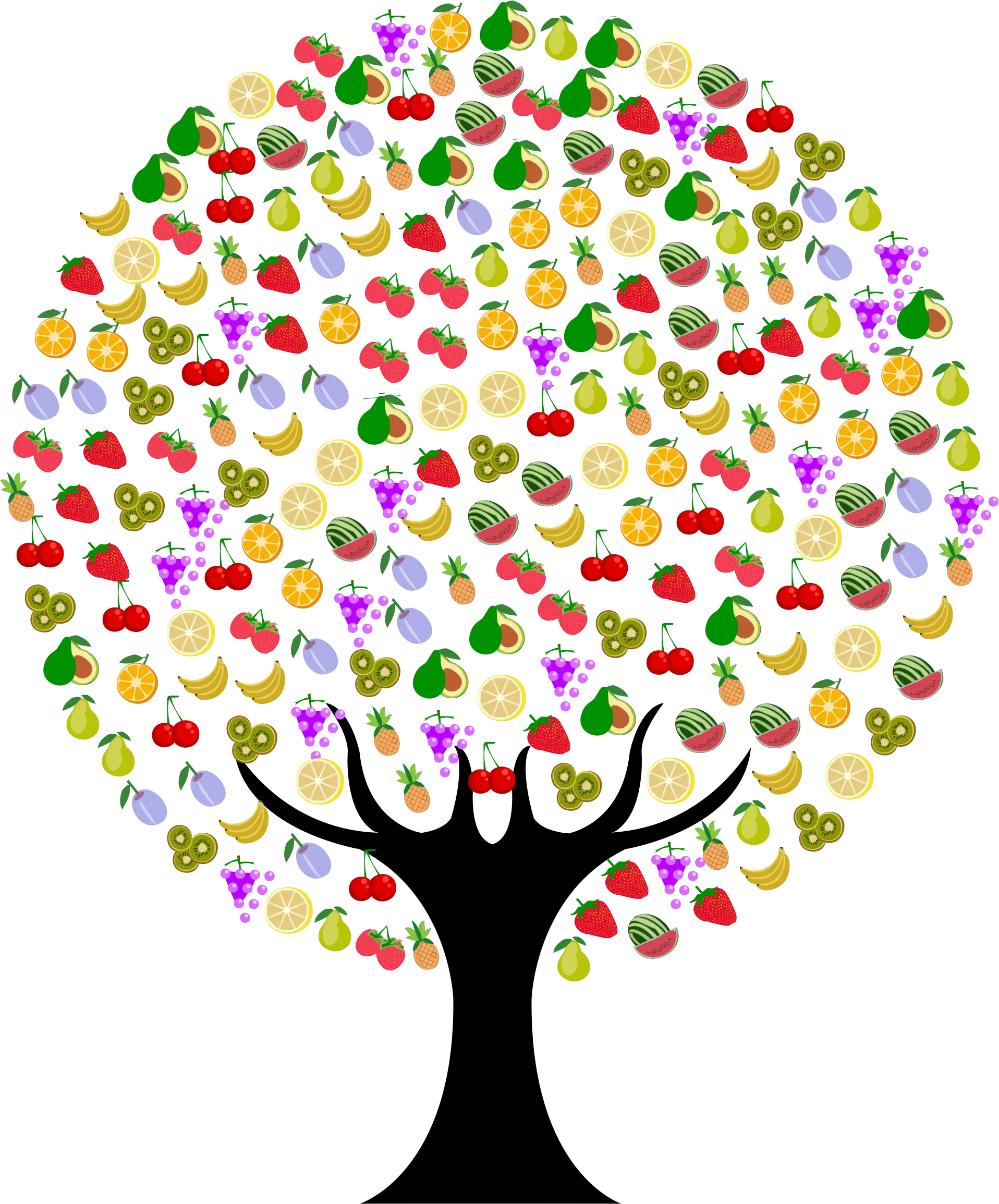 Tree with Fruit Pattern Design
