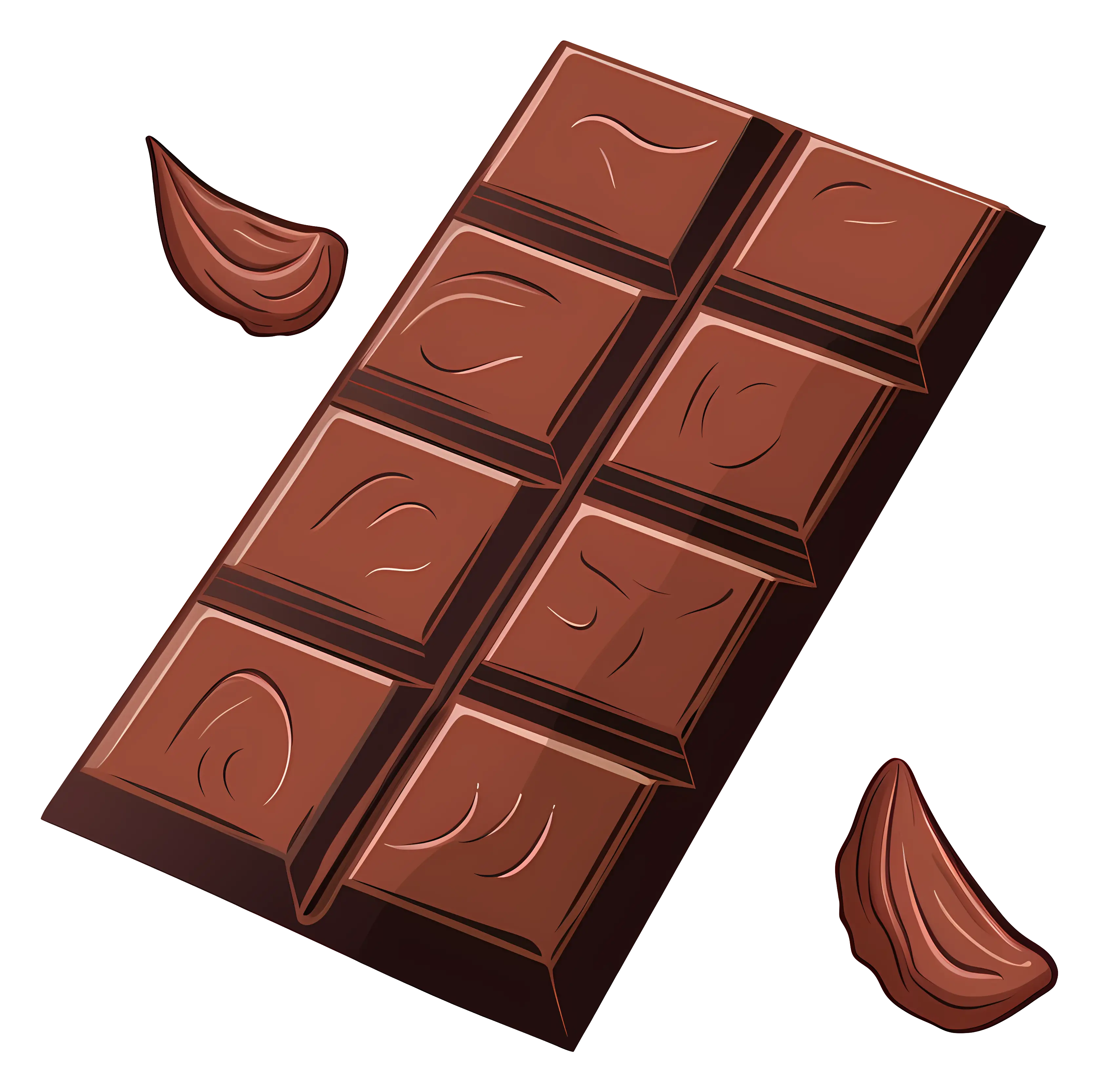 Dark Chocolate Bar with Broken Pieces