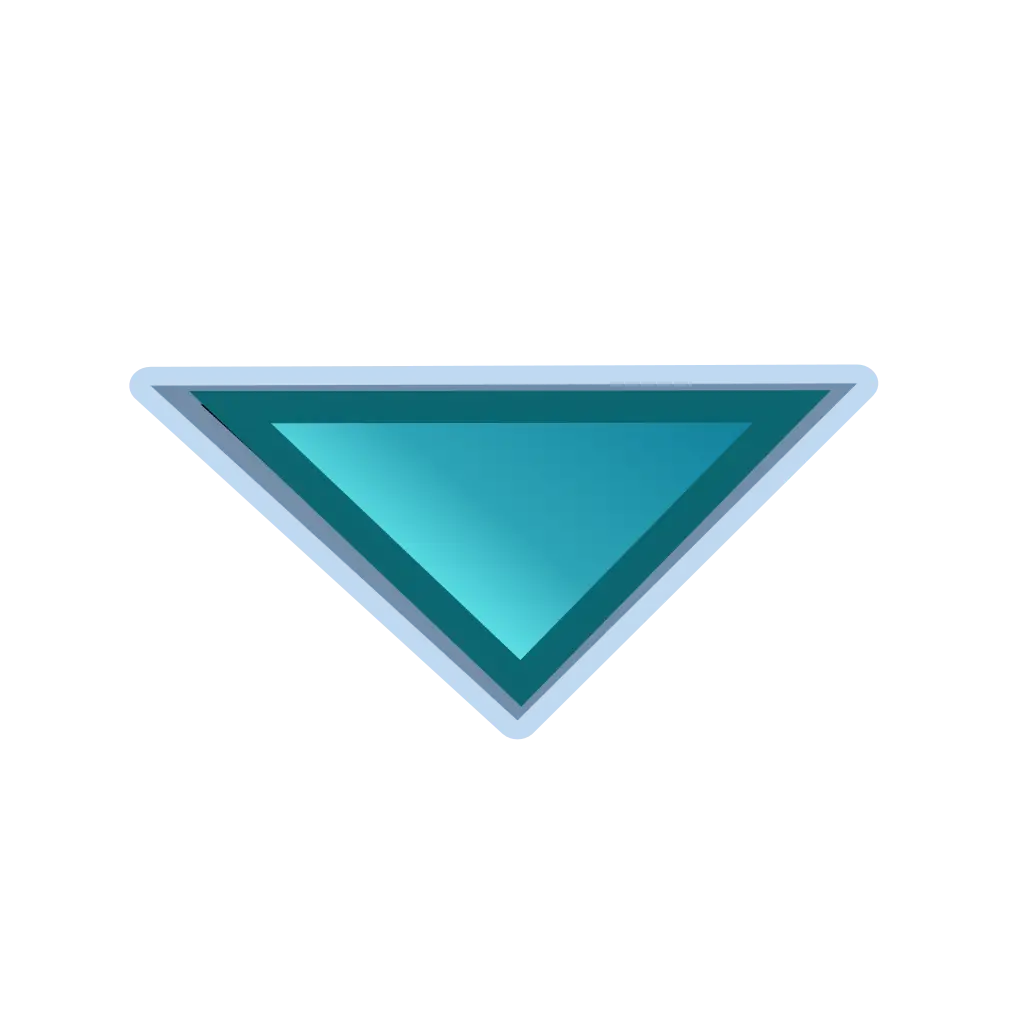 Blue Downward Triangle Icon
