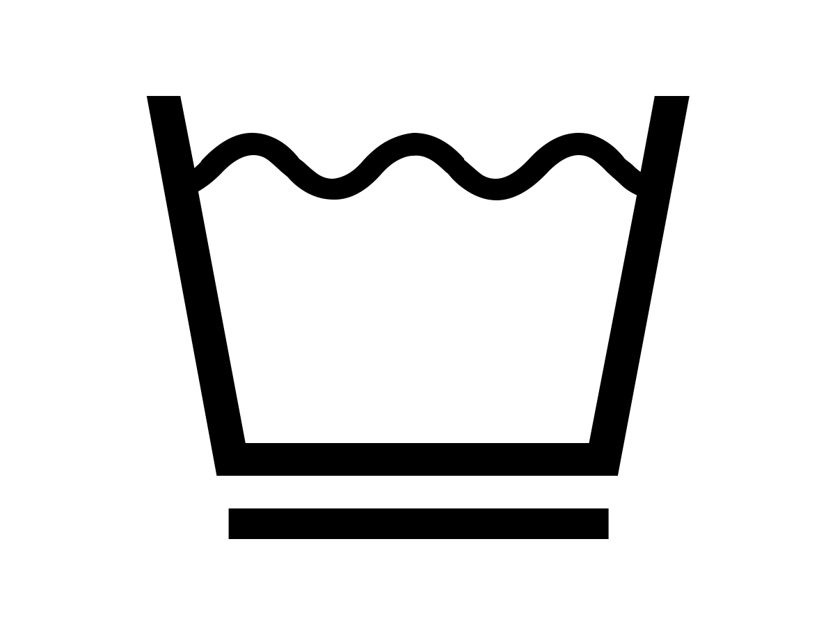 Laundry Care Symbol for Washing Instructions