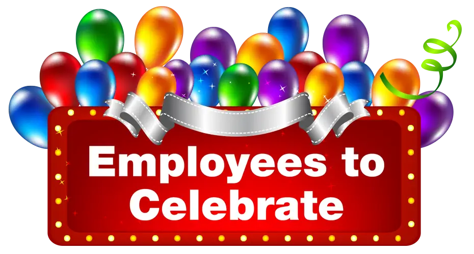 Employee Celebration Banner with Balloons