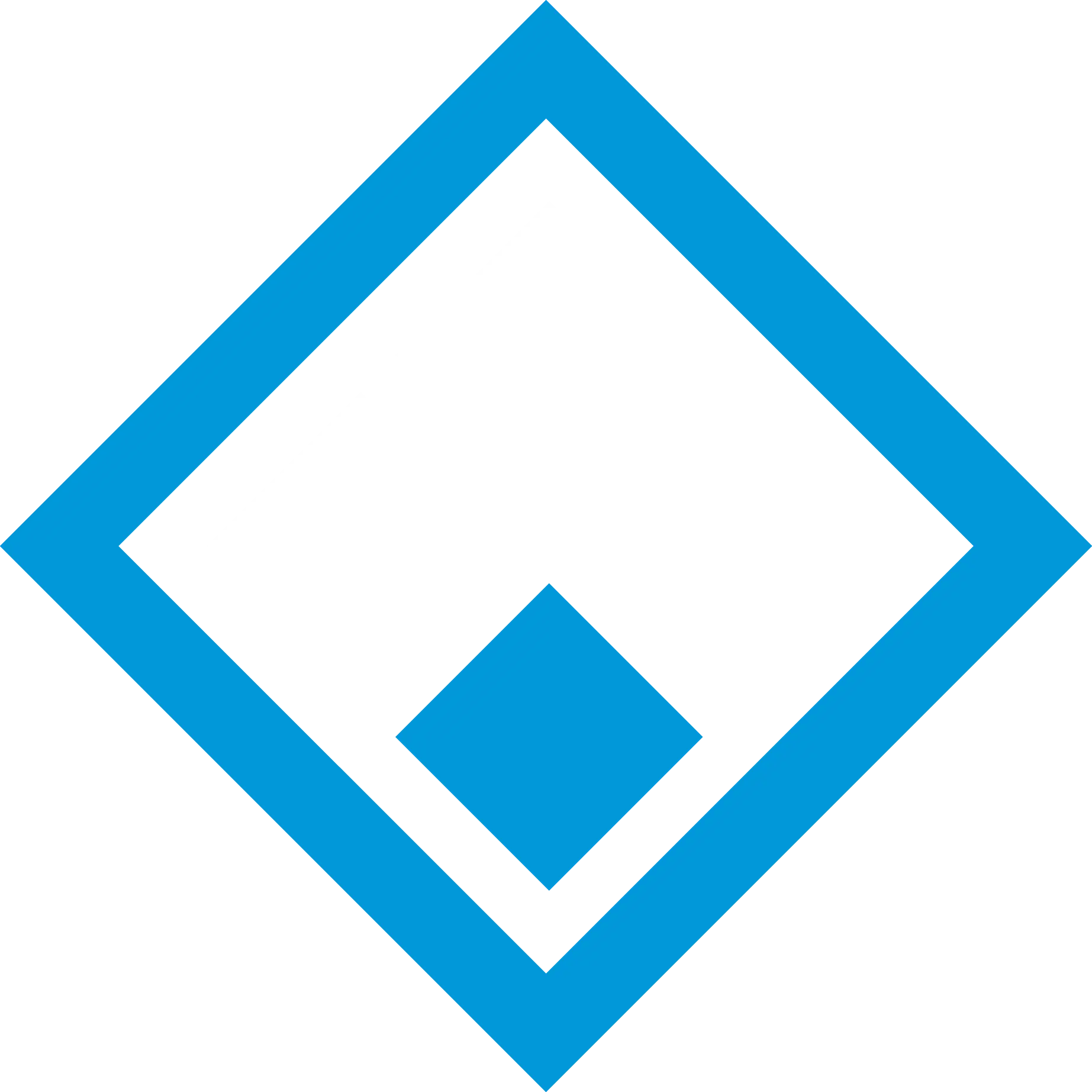 Blue Diamond Geometric Design