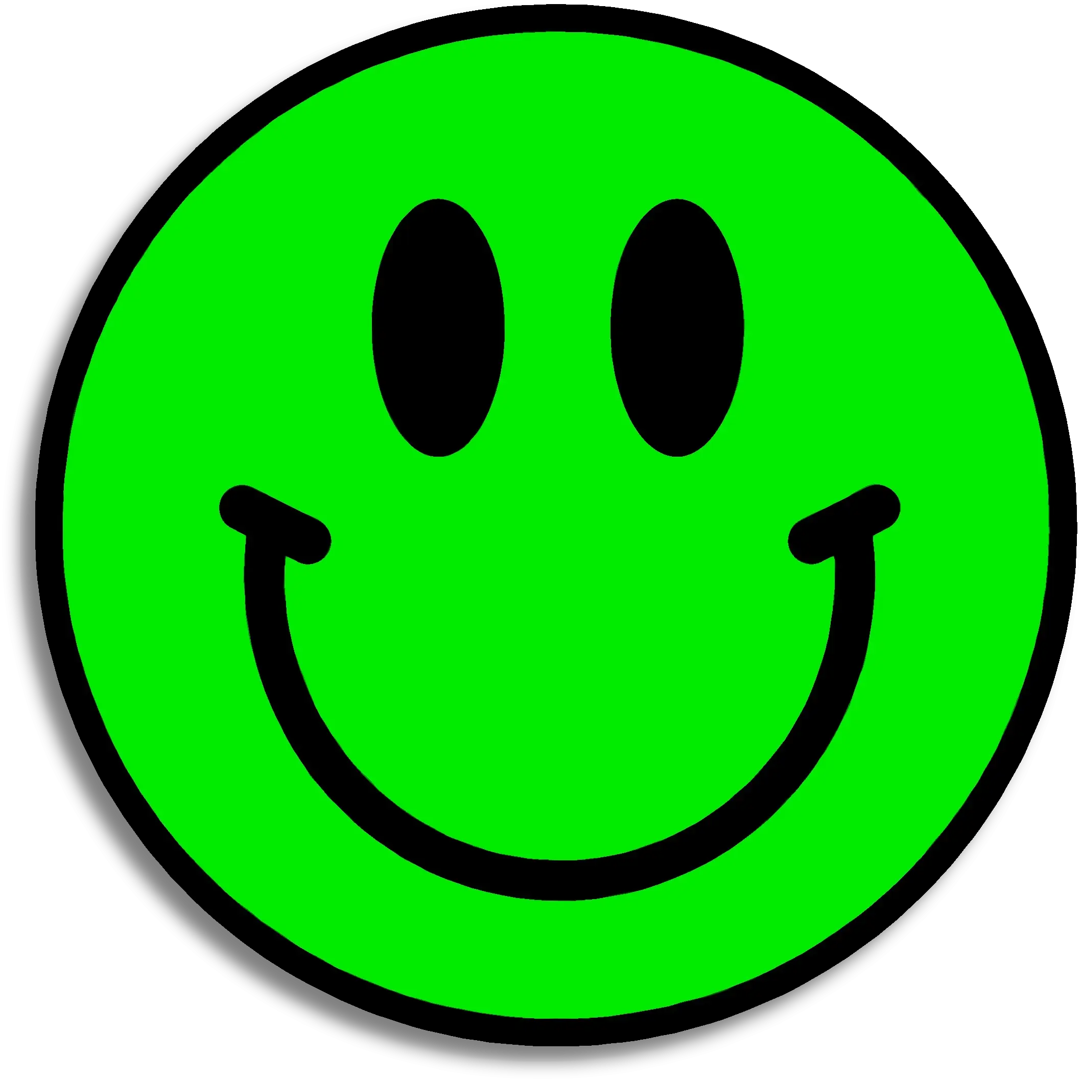 Green Smiley Face Emoji Illustration