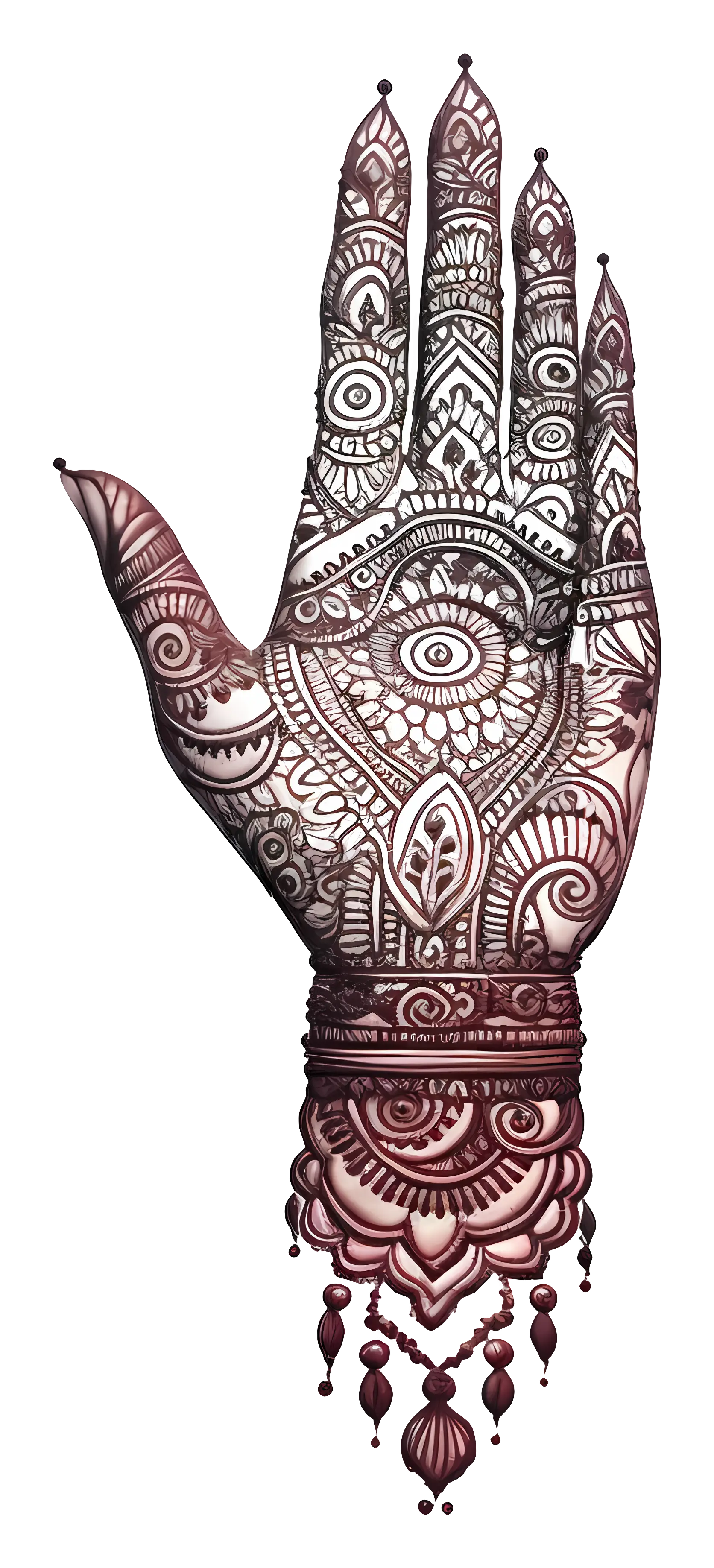 Intricate Henna Hand Design