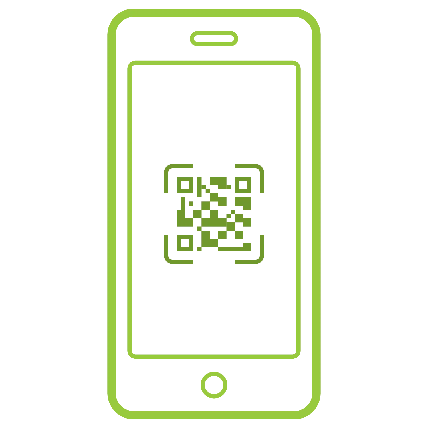 QR Code Displayed on a Smartphone