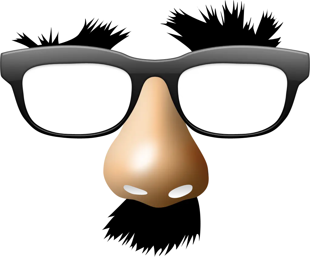 Cartoon Disguise Glasses with Fake Nose and Mustache