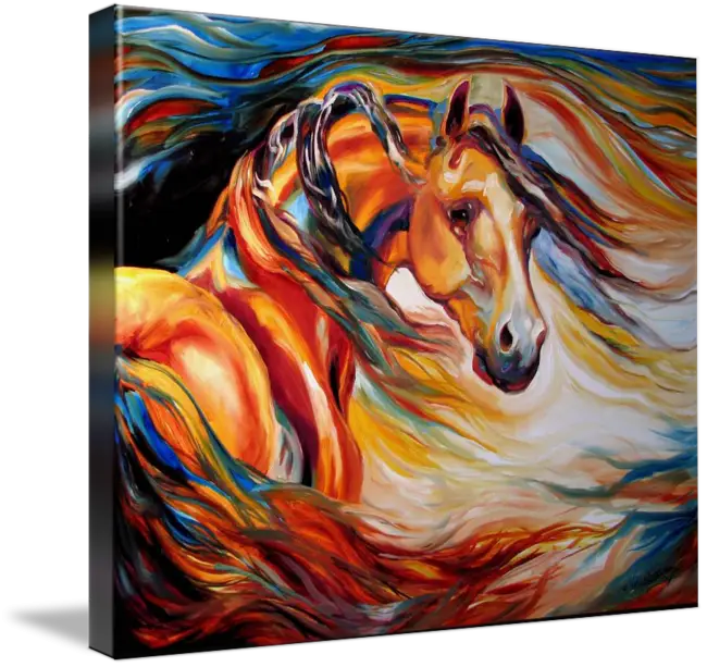 Colorful Horse Painting
