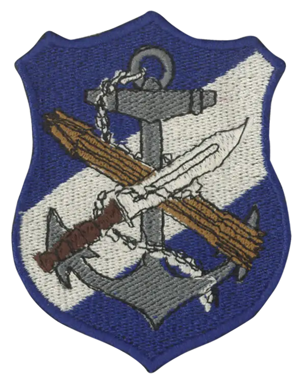 Military Patch with Anchor and Sword