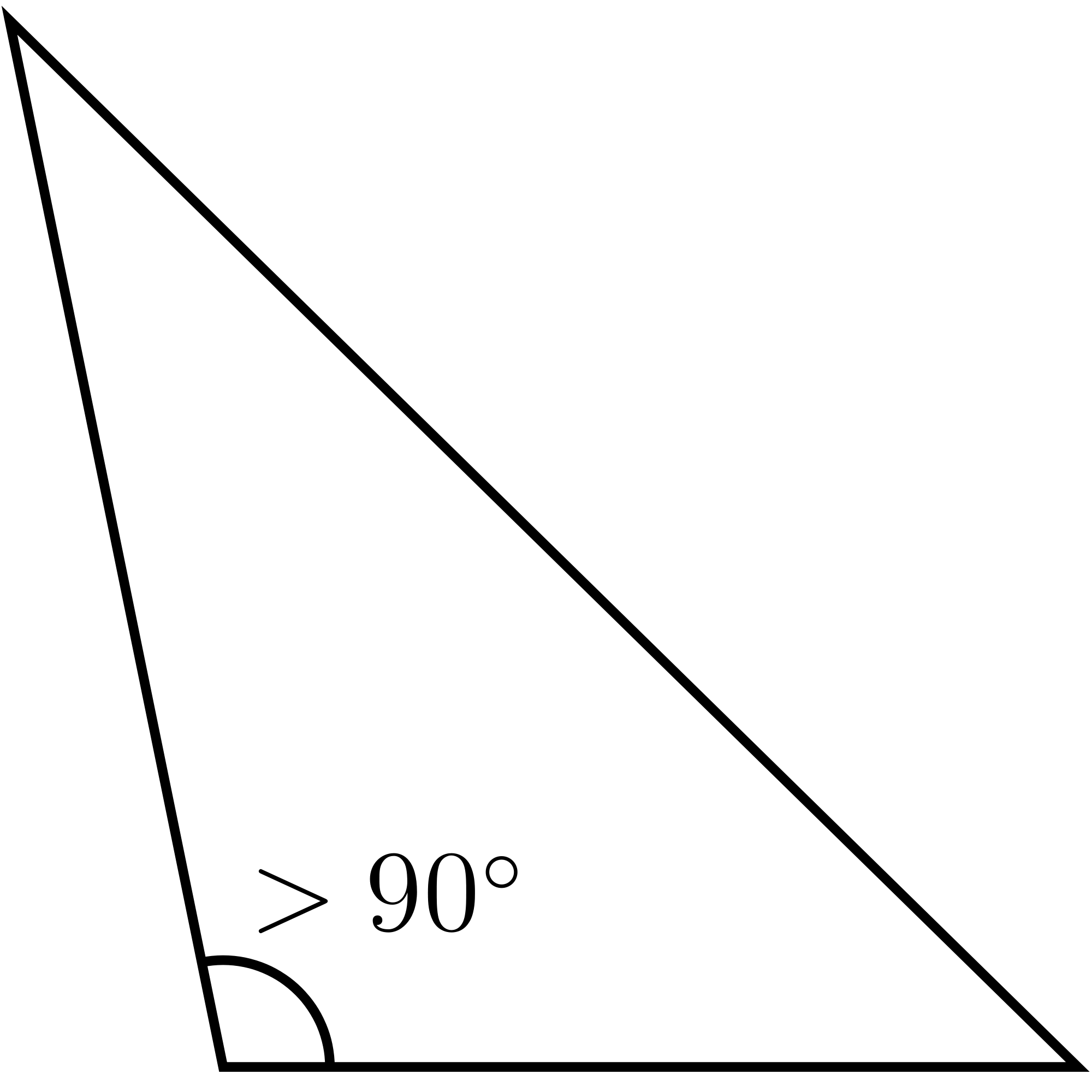 Obtuse Triangle Geometry Illustration