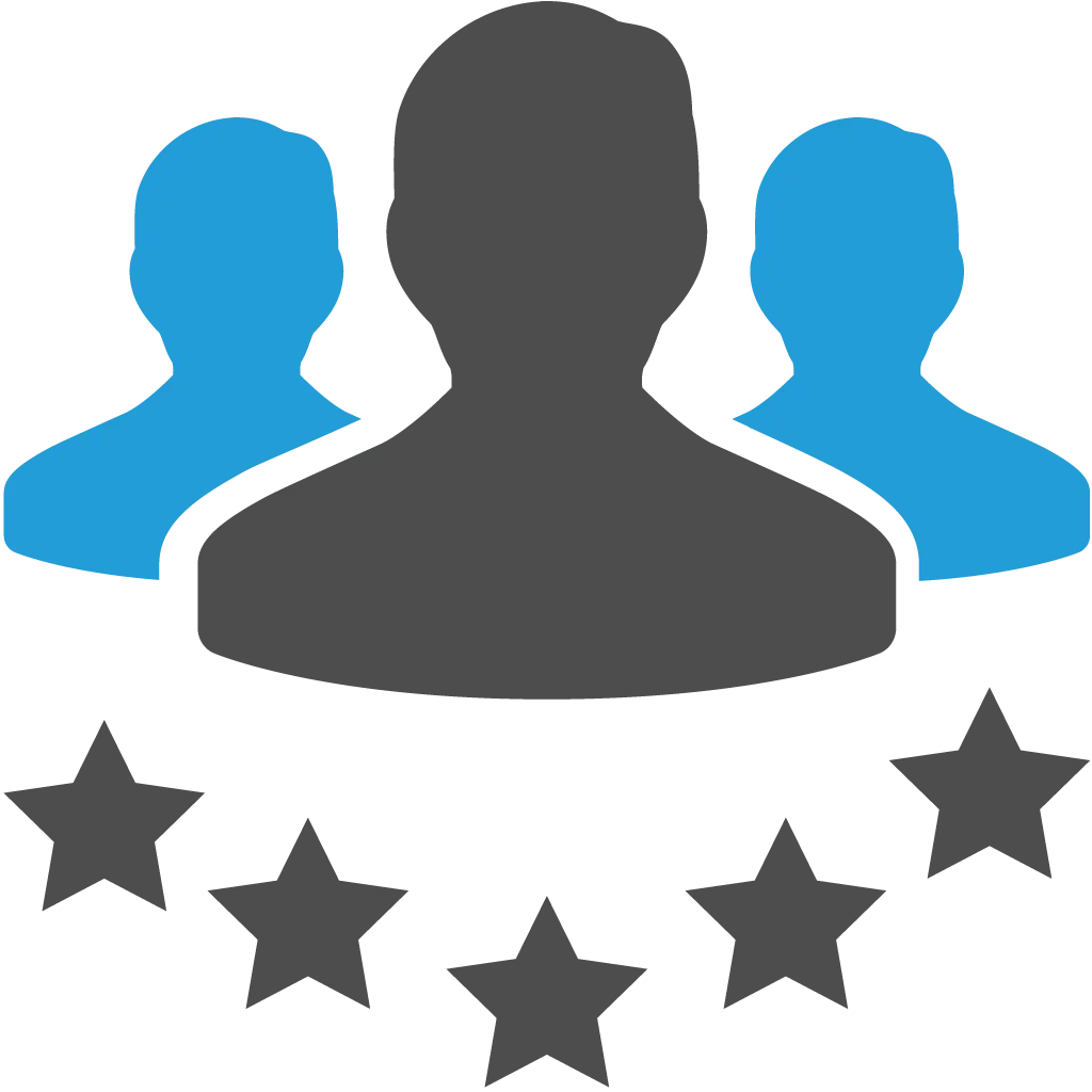 User Group Icon with 5-Star Rating