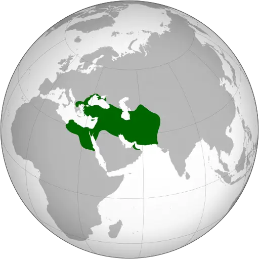 World Map with Highlighted Green Region