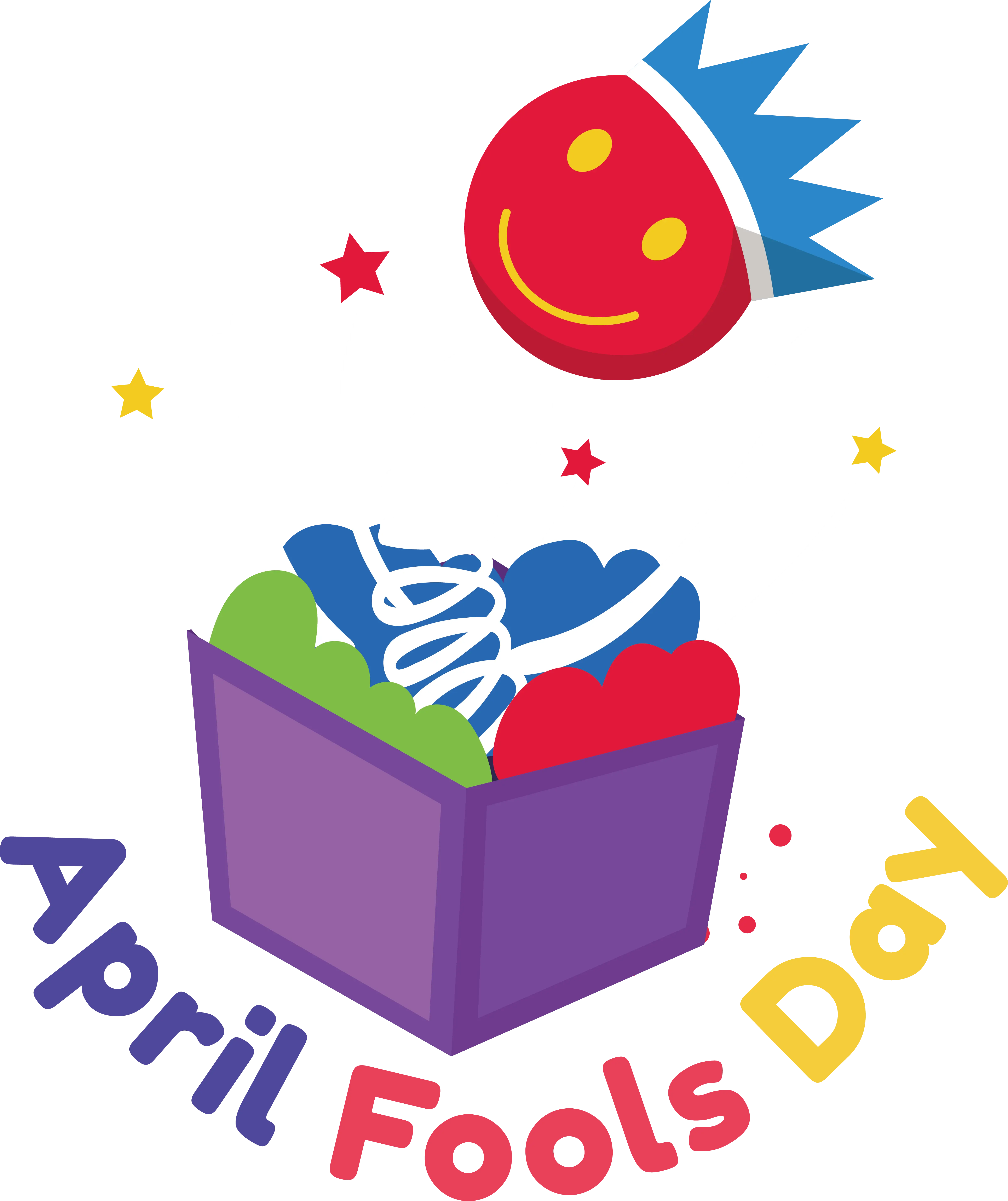 Colorful Jack-in-the-Box for April Fool&#039;s Day