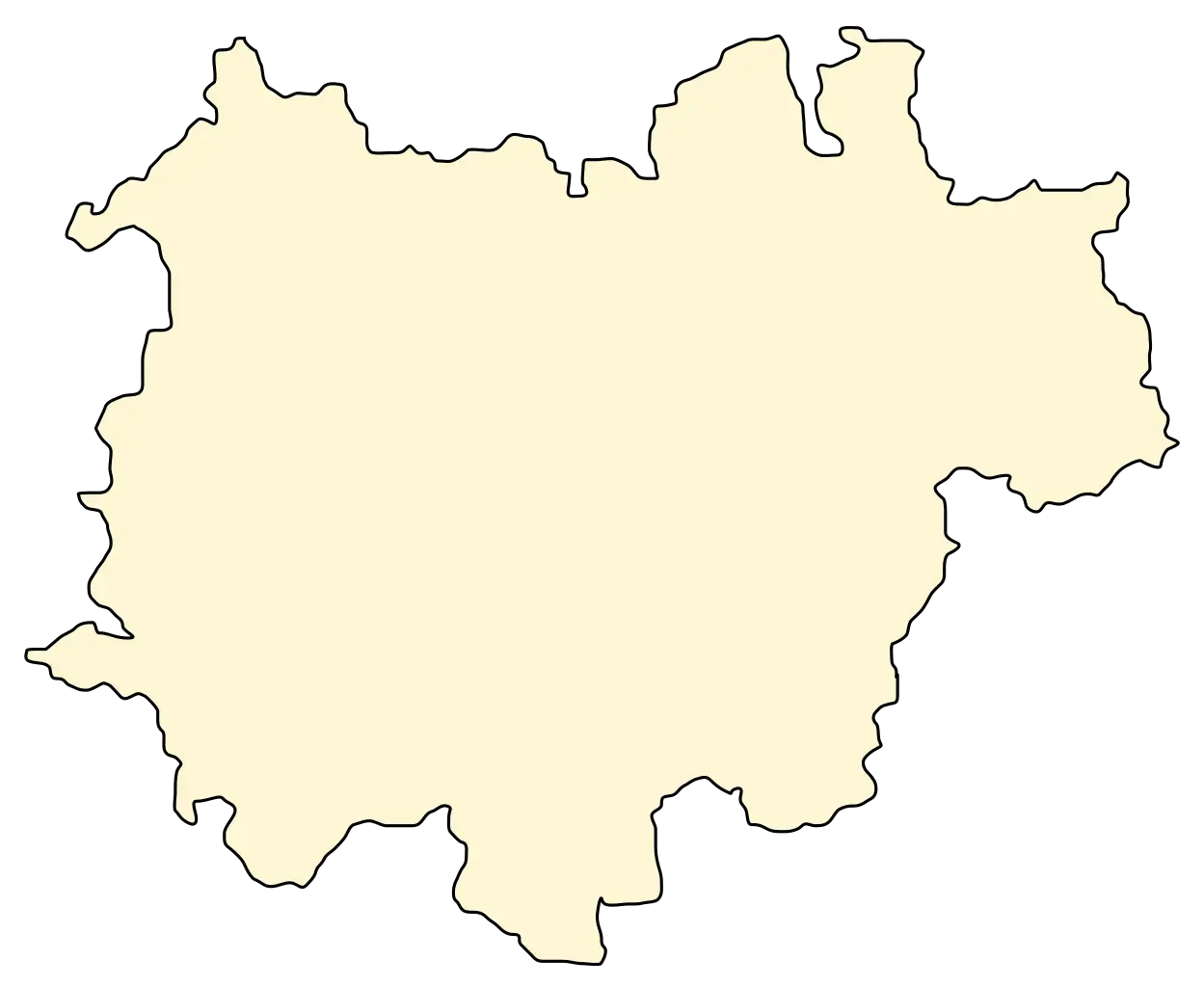 Territorial Map Outline Design