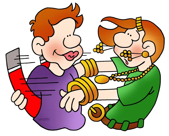 Cartoon Characters with Jewelry