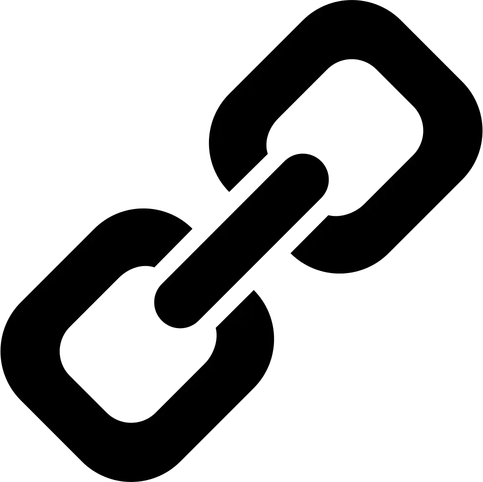 Black Chain Link Icon