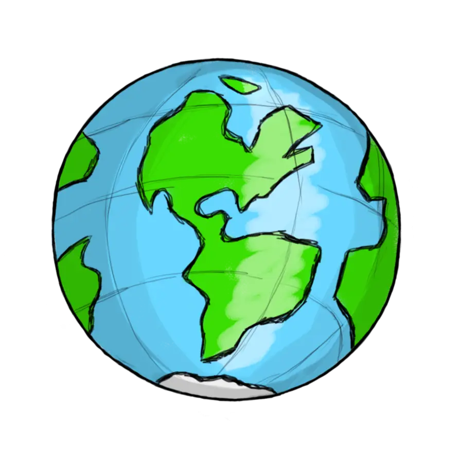 Cartoon Earth Illustration