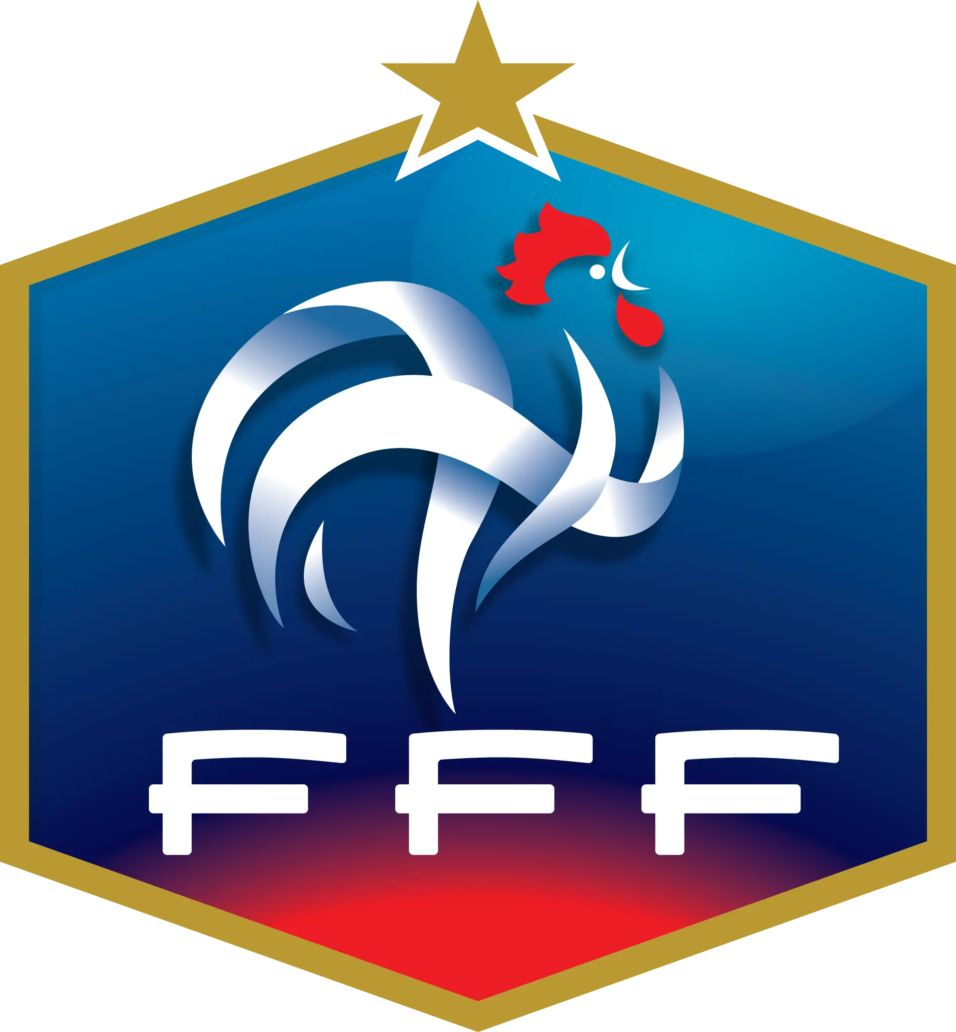French Football Federation Logo with Rooster Symbol