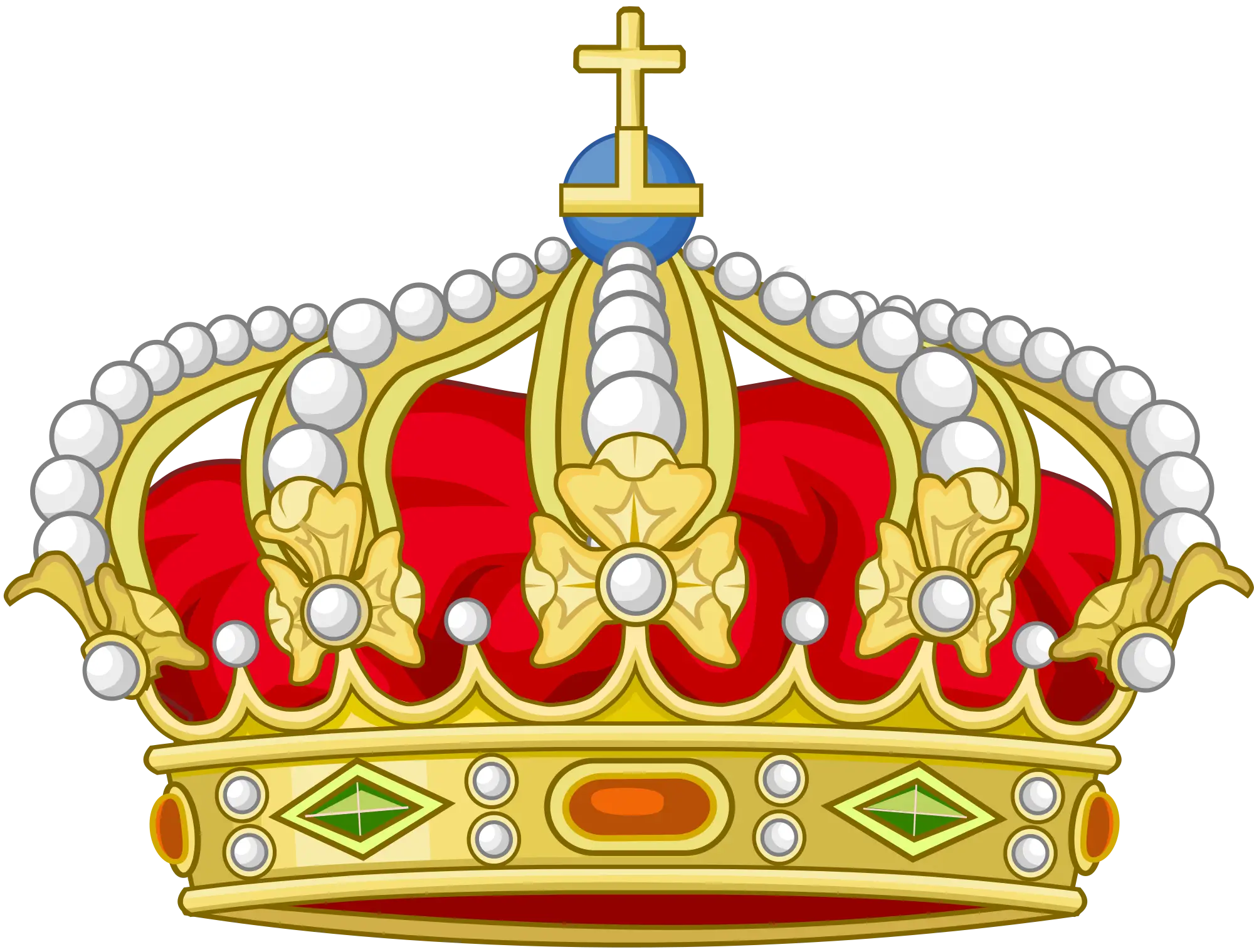 Royal Gold and Jewel Crown Illustration