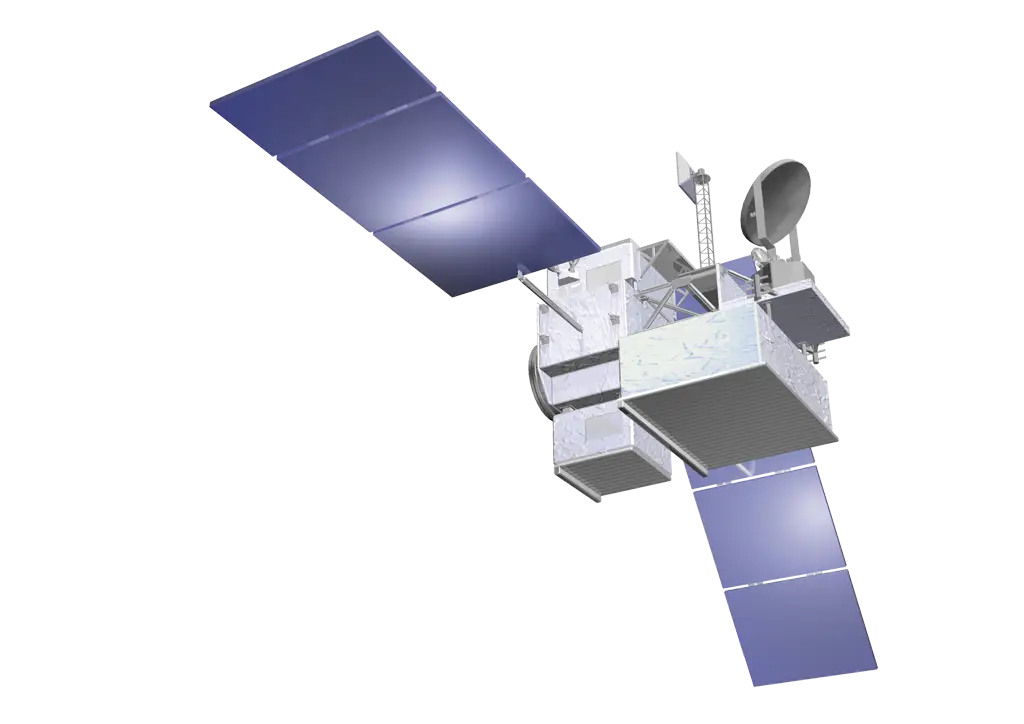 Space Communication Satellite Illustration