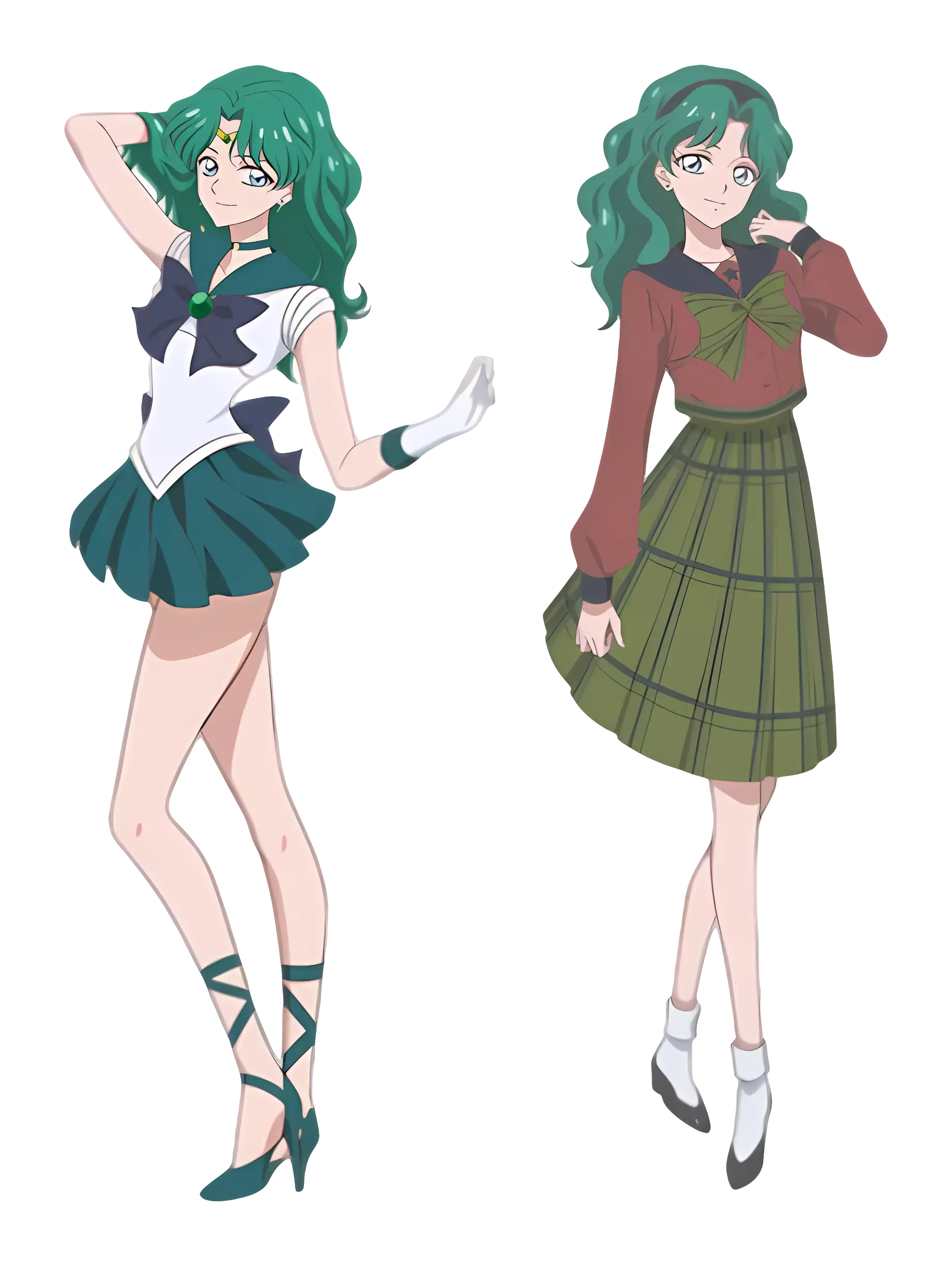 Anime Characters in Transformation Costumes