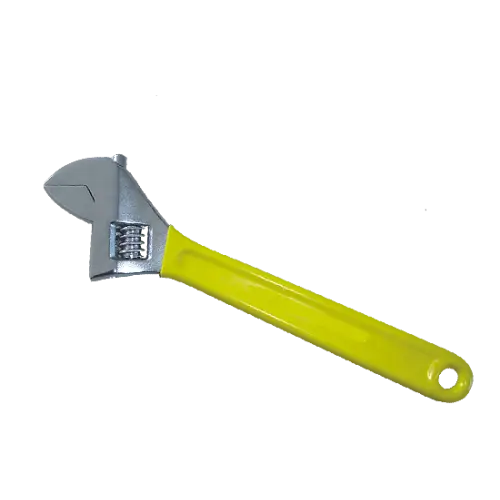 Yellow Handled Adjustable Wrench