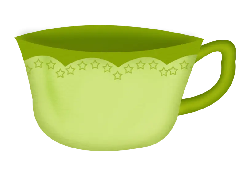 Green Cup with Handle