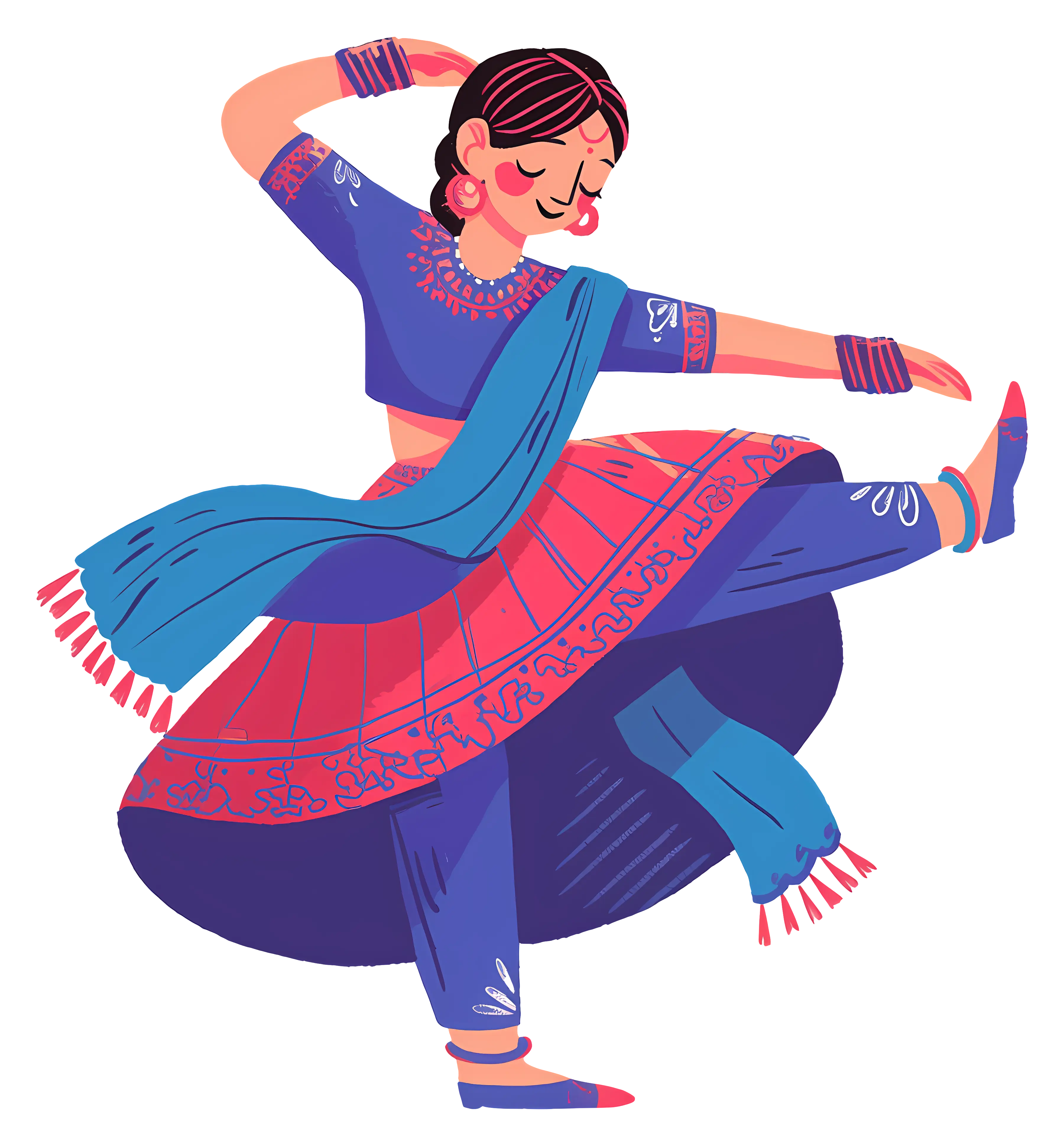 Traditional Dance Illustration