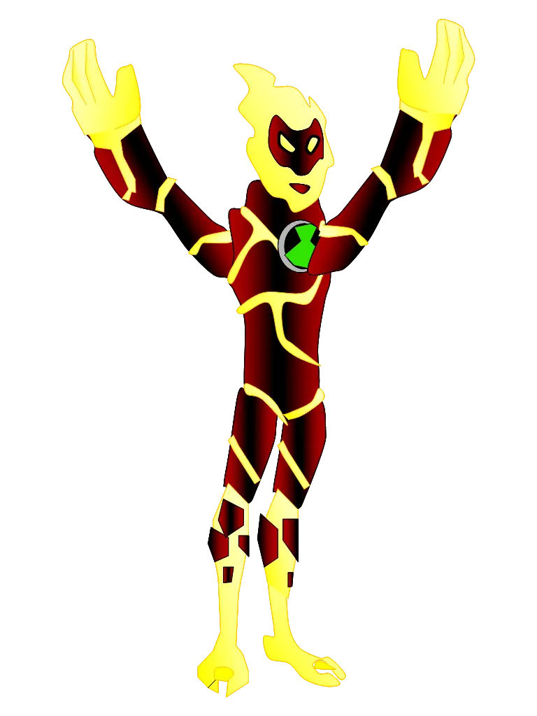 Cartoon Fire Character from Ben 10