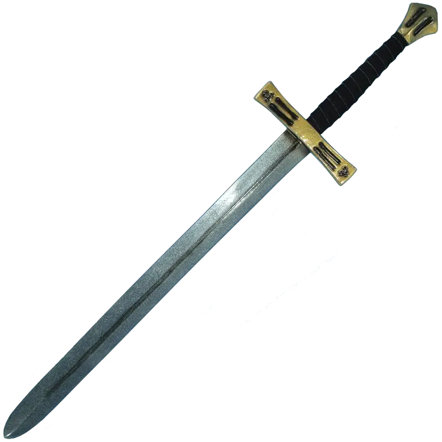Medieval Sword with Golden Hilt